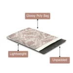 Pink Paisley Poly Mailers Shipping - Image 3