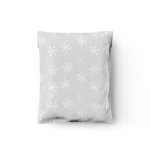 Gray Winter Snowflakes Poly Mailers