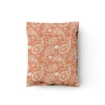 Orange Pumpkin Paisley Poly Mailers
