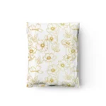 Gold Sketched Floral  Poly Mailers