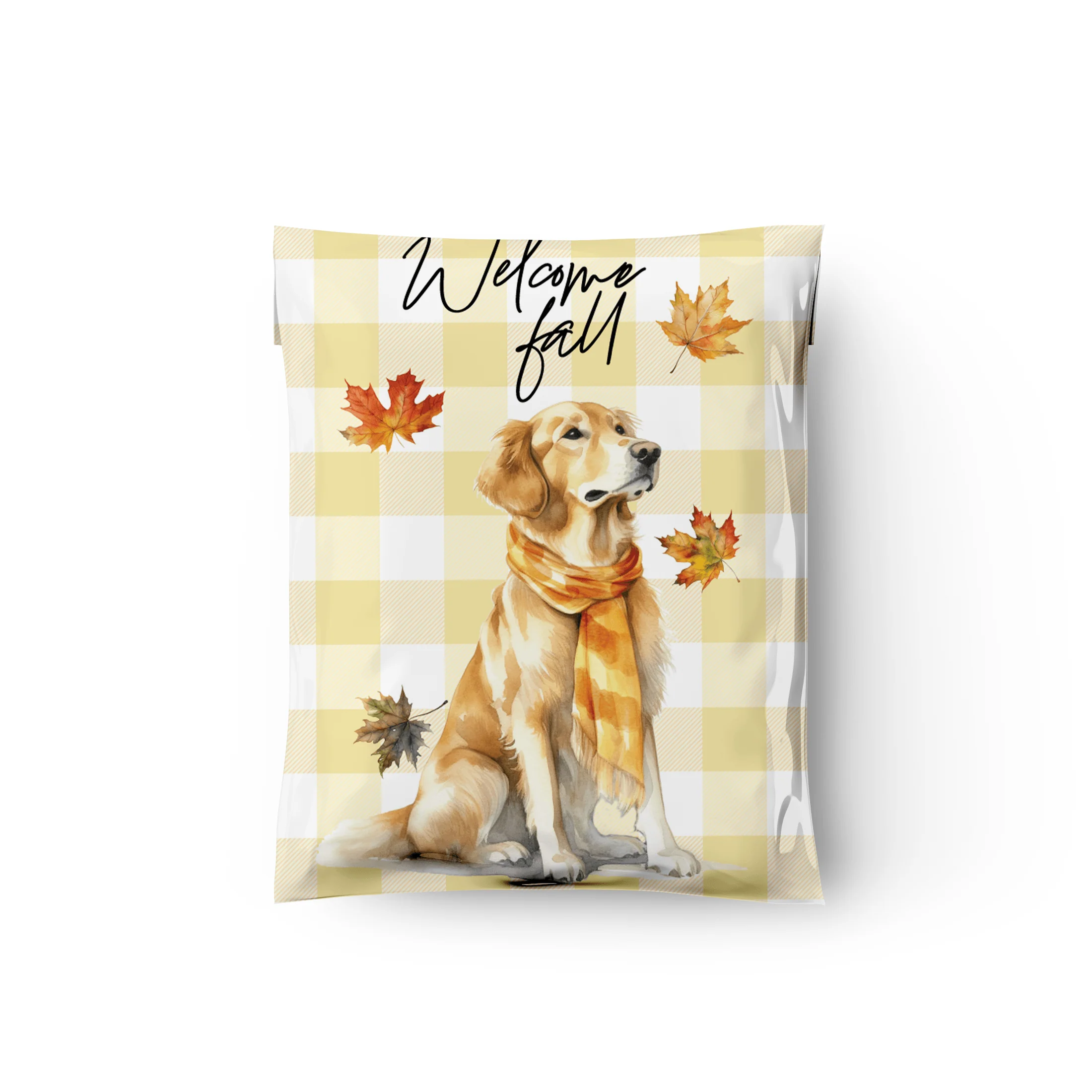 packed_bc5284e7-6f8a-48e9-83da-42f718eb06c4 Golden Retriever Poly Mailers - Image 1