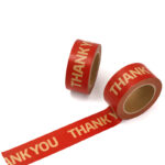 Thank you kraft paper packing tape - 2″×20 m - Image 4
